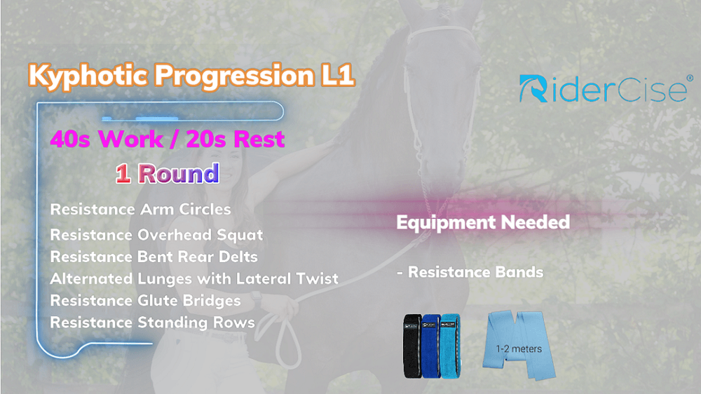 Kyphotic Workout Rider fitness Workout