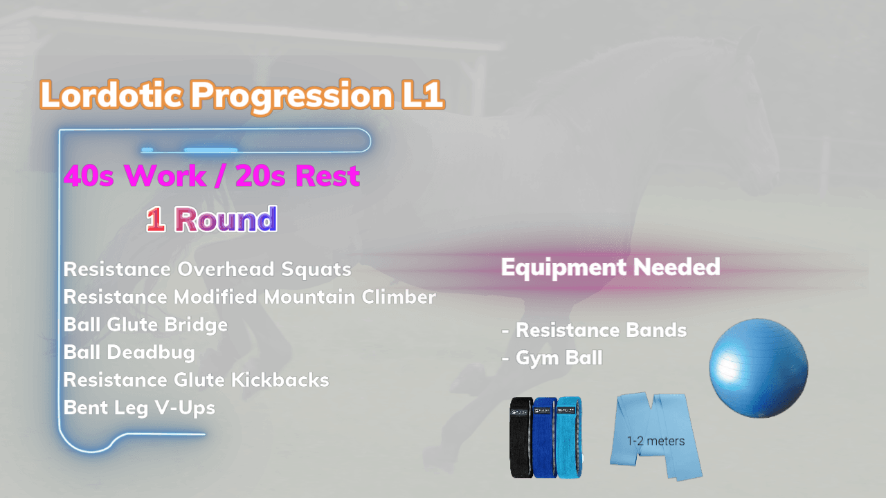 Lordotic Workout Rider fitness Workout