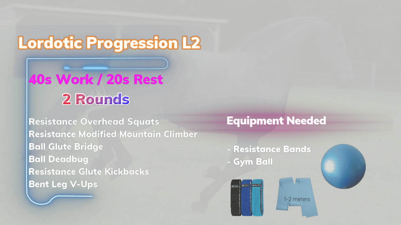 Lordotic Workout Rider fitness Workout