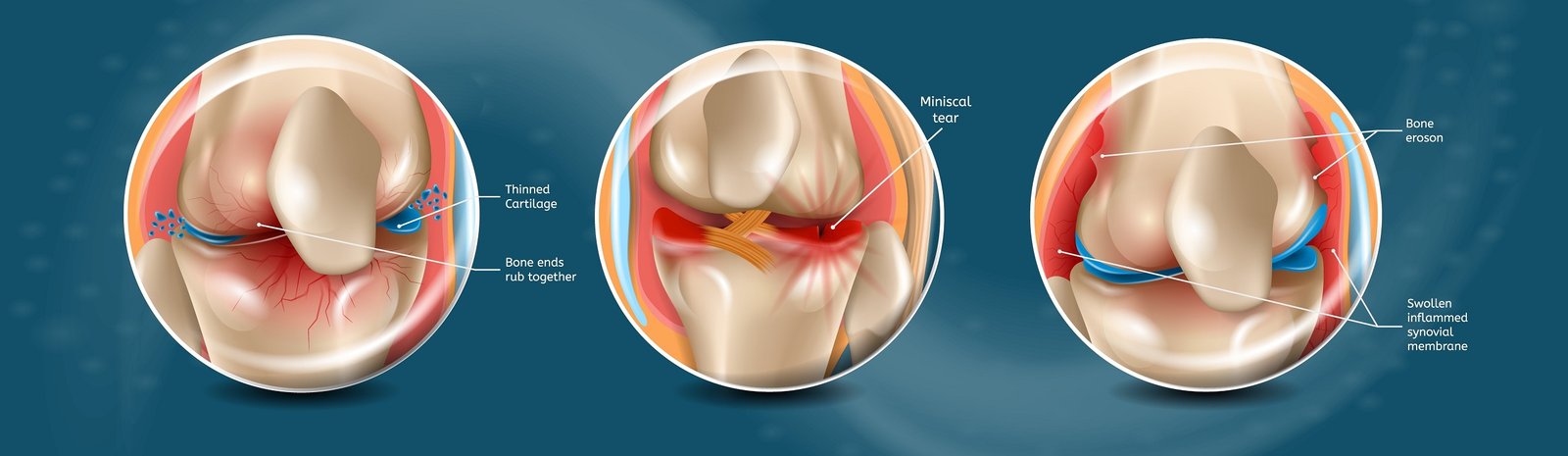 Realistic Banner Illustration Reumatology Vector