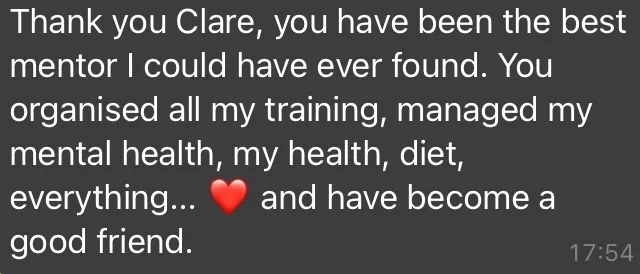Paula B Thank you Client Review of Clare at RiderCise