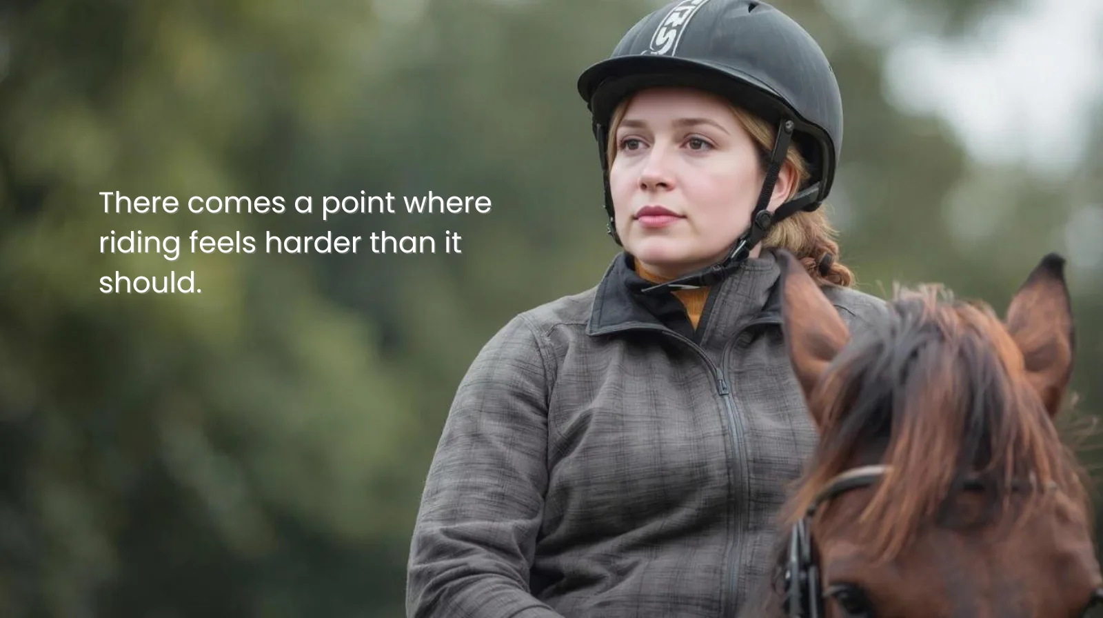 There comes a point where riding feels harder than it should.