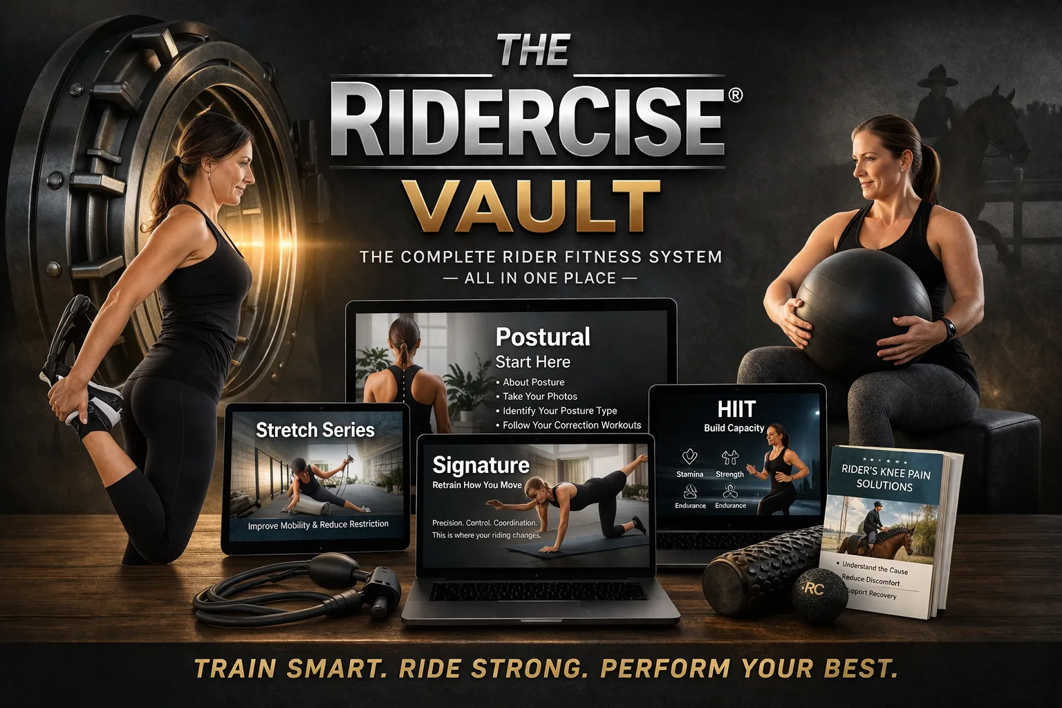Ridercise vault fitness system