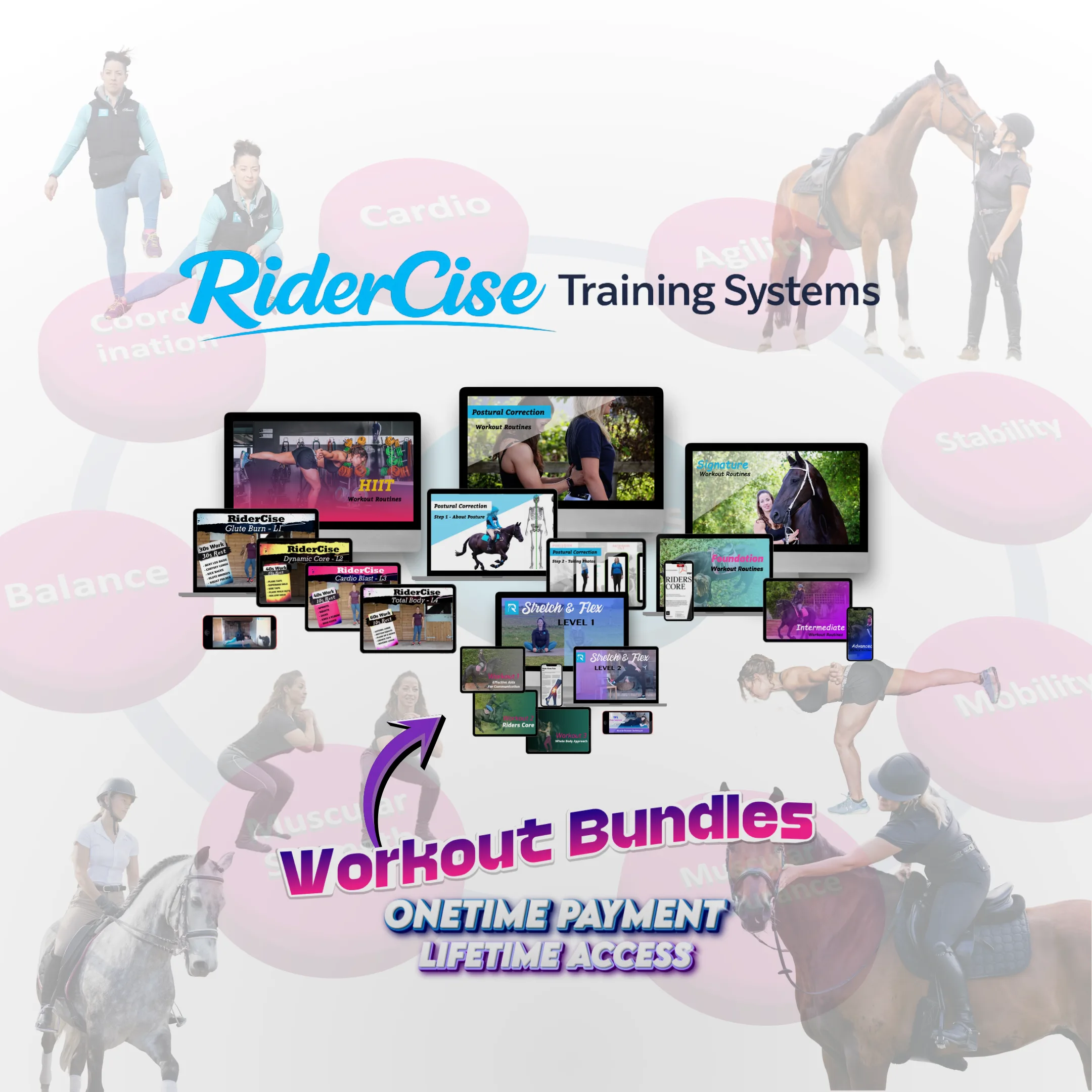 RiderCise Equestrian Workout Bundles Image